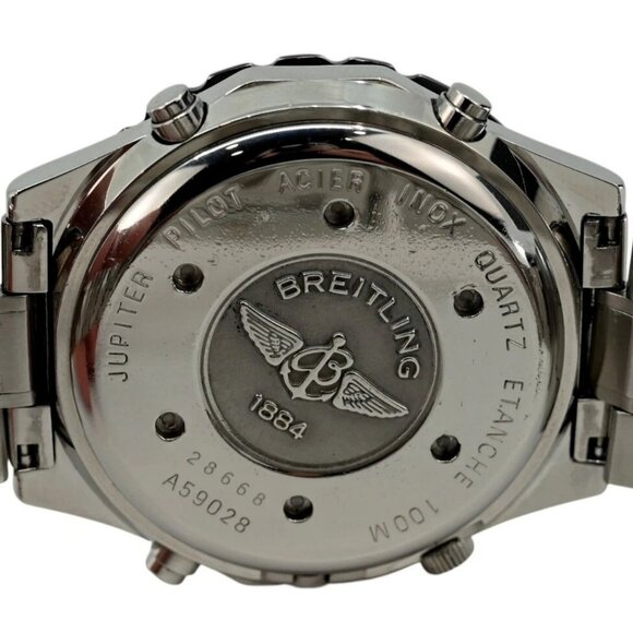 Breitling 42mm Men's Navitimer Jupiter Pilot Reveil White Dial Watch - Picture 3 of 7